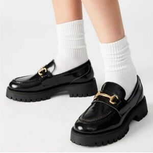 Steve Madden Chunky Lando Platform Loafers Size 9.5 Streetwear Black new!!